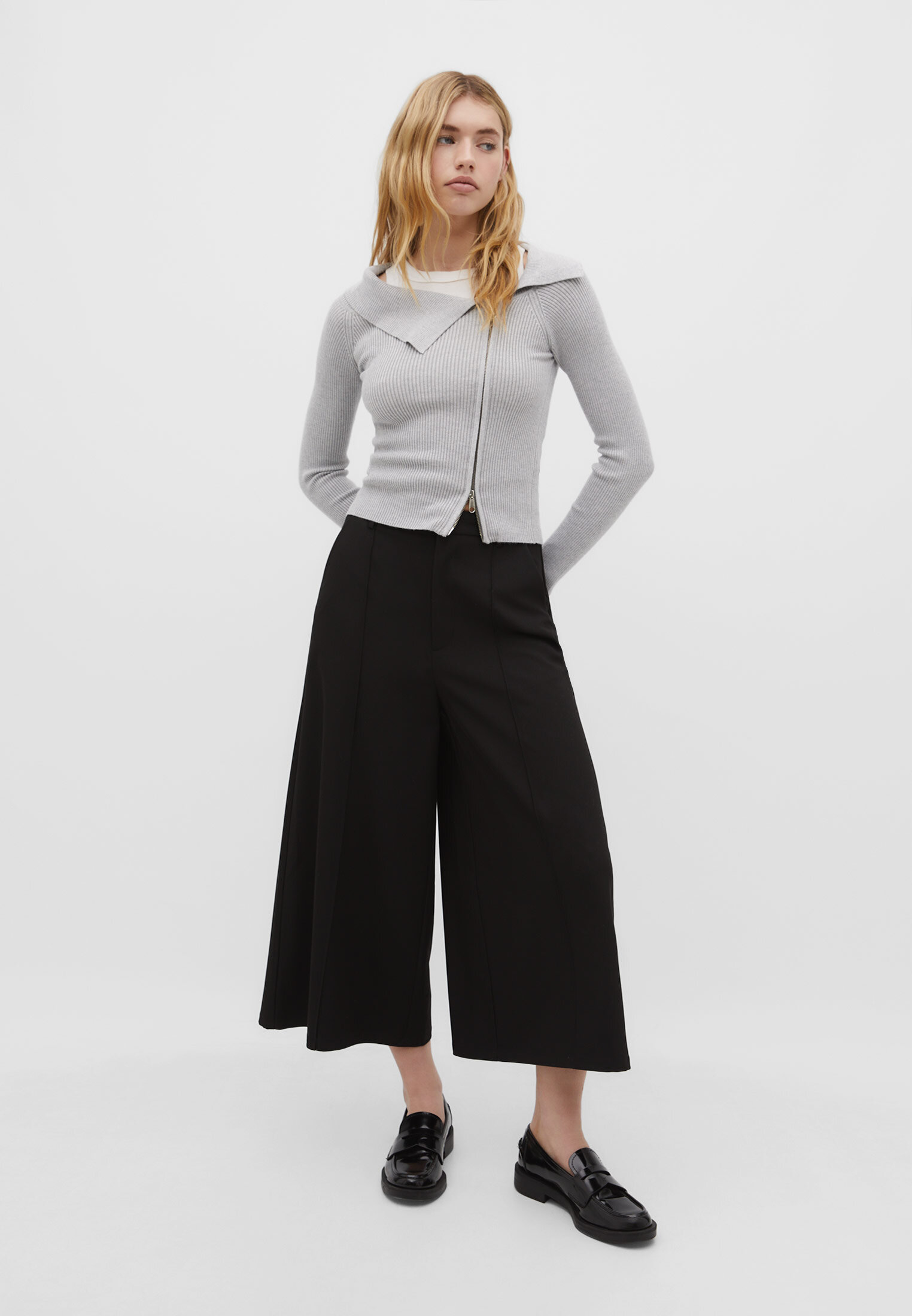 Jupe culotte 2025 taille haute