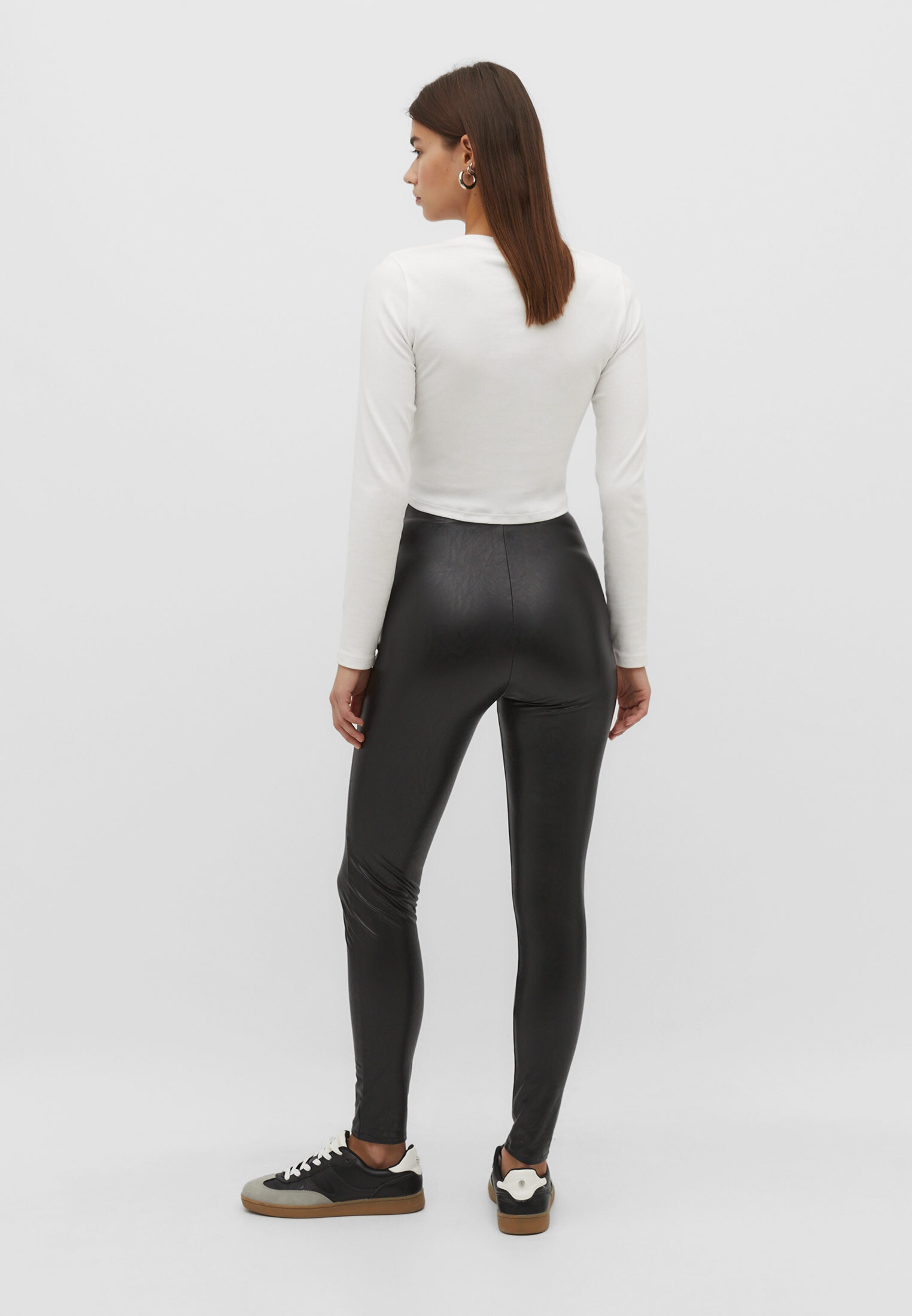 Leather leggings clearance women