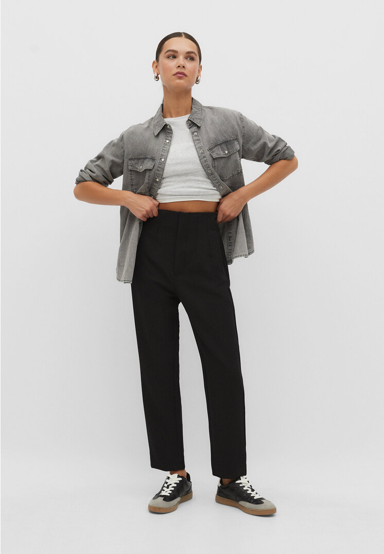 

Stradivarius Stoff-Bundfaltenhose Schwarz 38