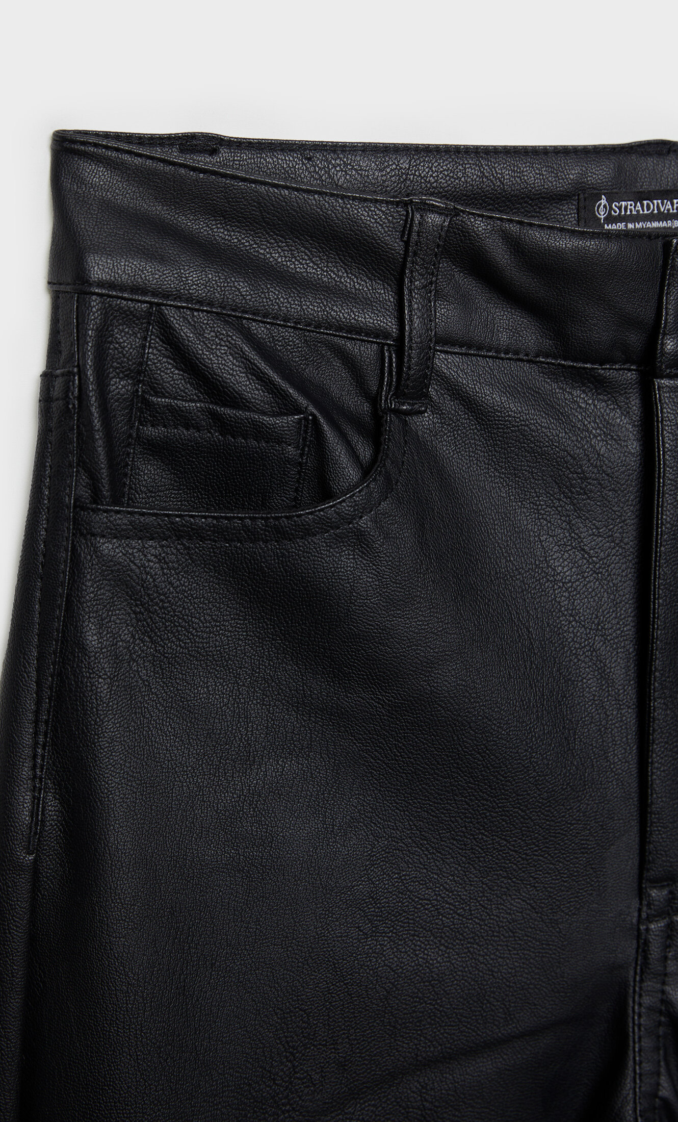 Stradivarius sale leather pants