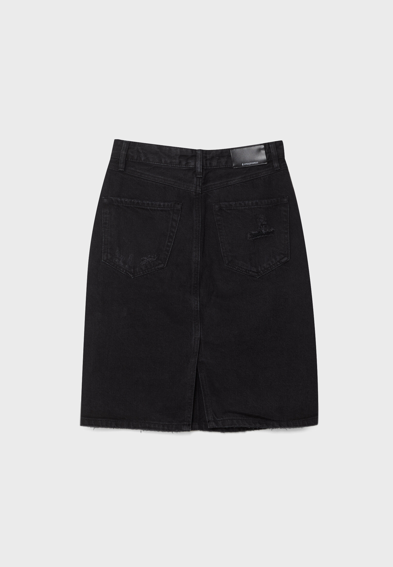 Black denim skirt outlet ripped