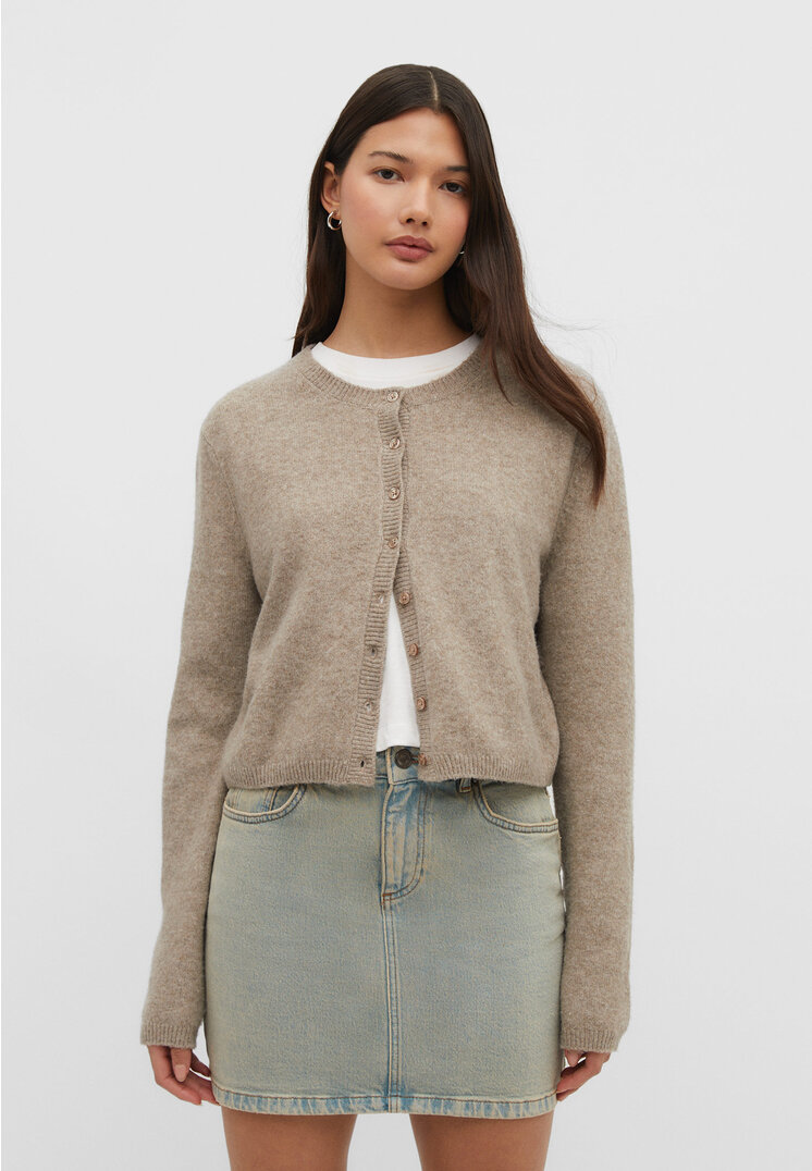 

Stradivarius Elastyczna jeansowa spódnica mini D60 Denim 42