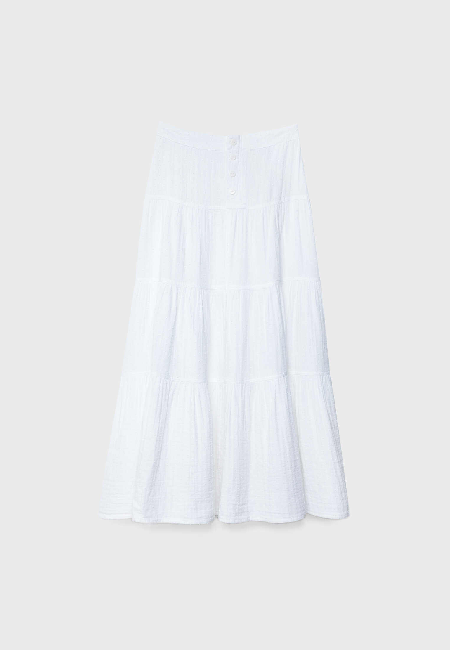 Plus size outlet white peasant skirt