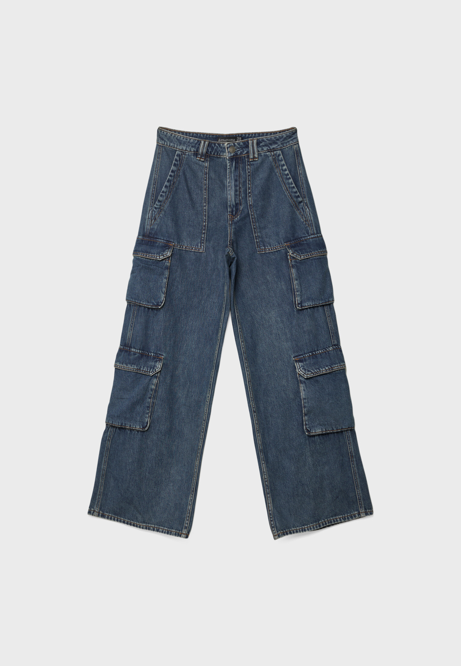 Multi-pocket cargo jeans - Women's fashion | Stradivarius United