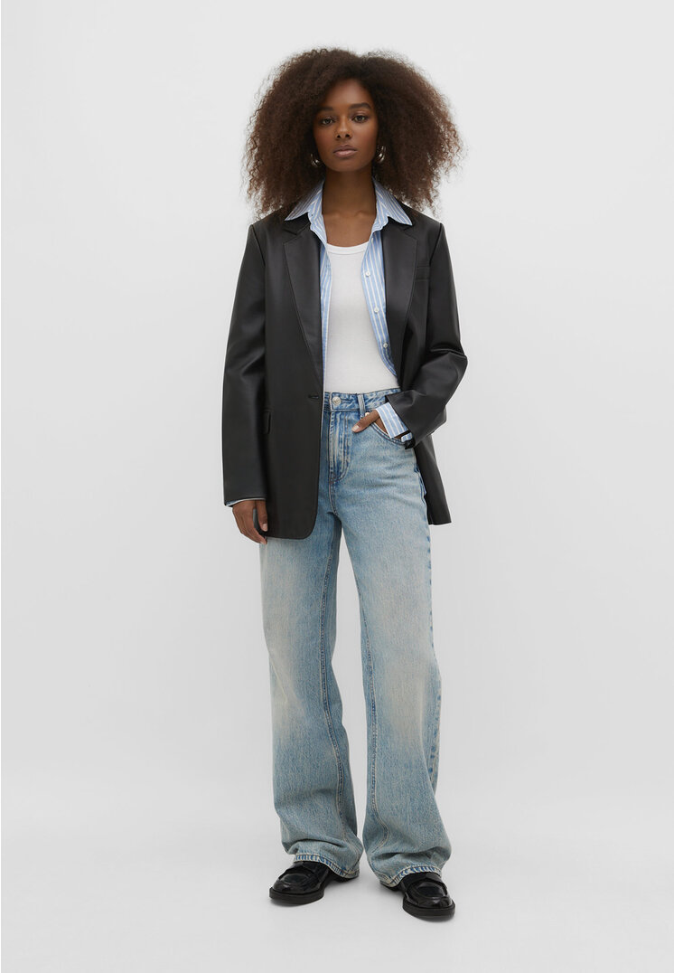 

Stradivarius D92 Straight wide Denim 36