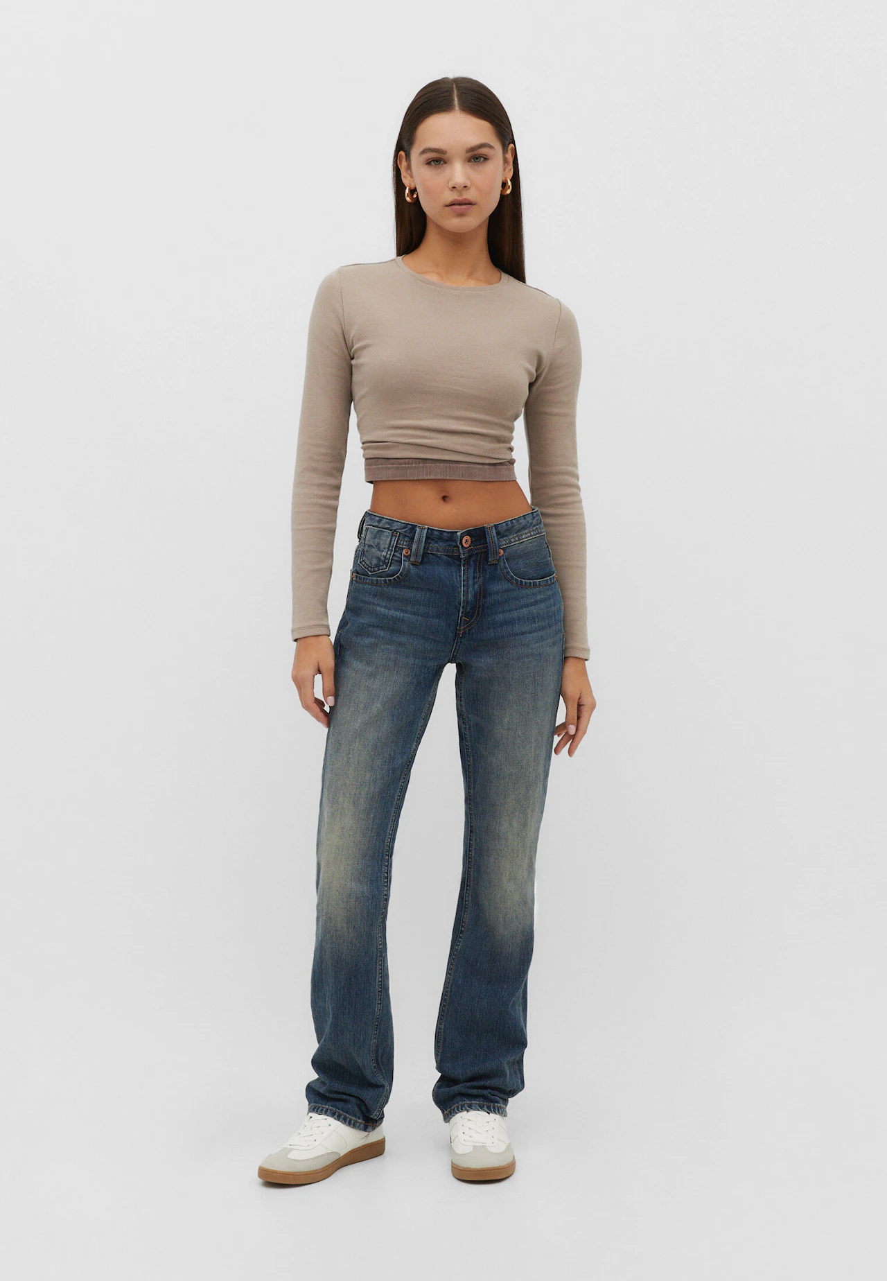 D94 Straight-fit low-waist jeans - Women's fashion