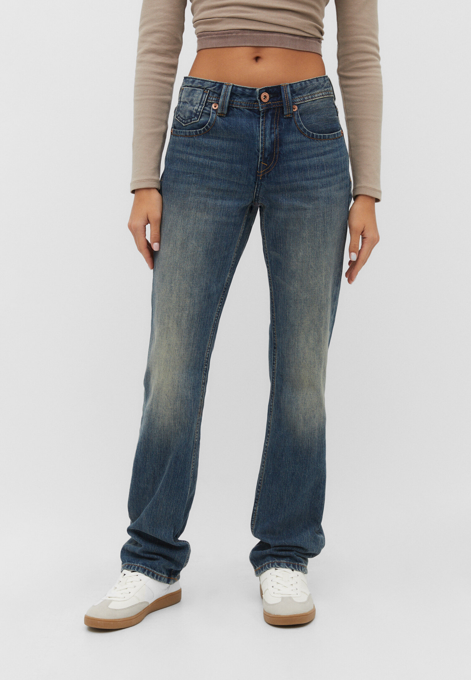 Stradivarius low 2024 waist jeans