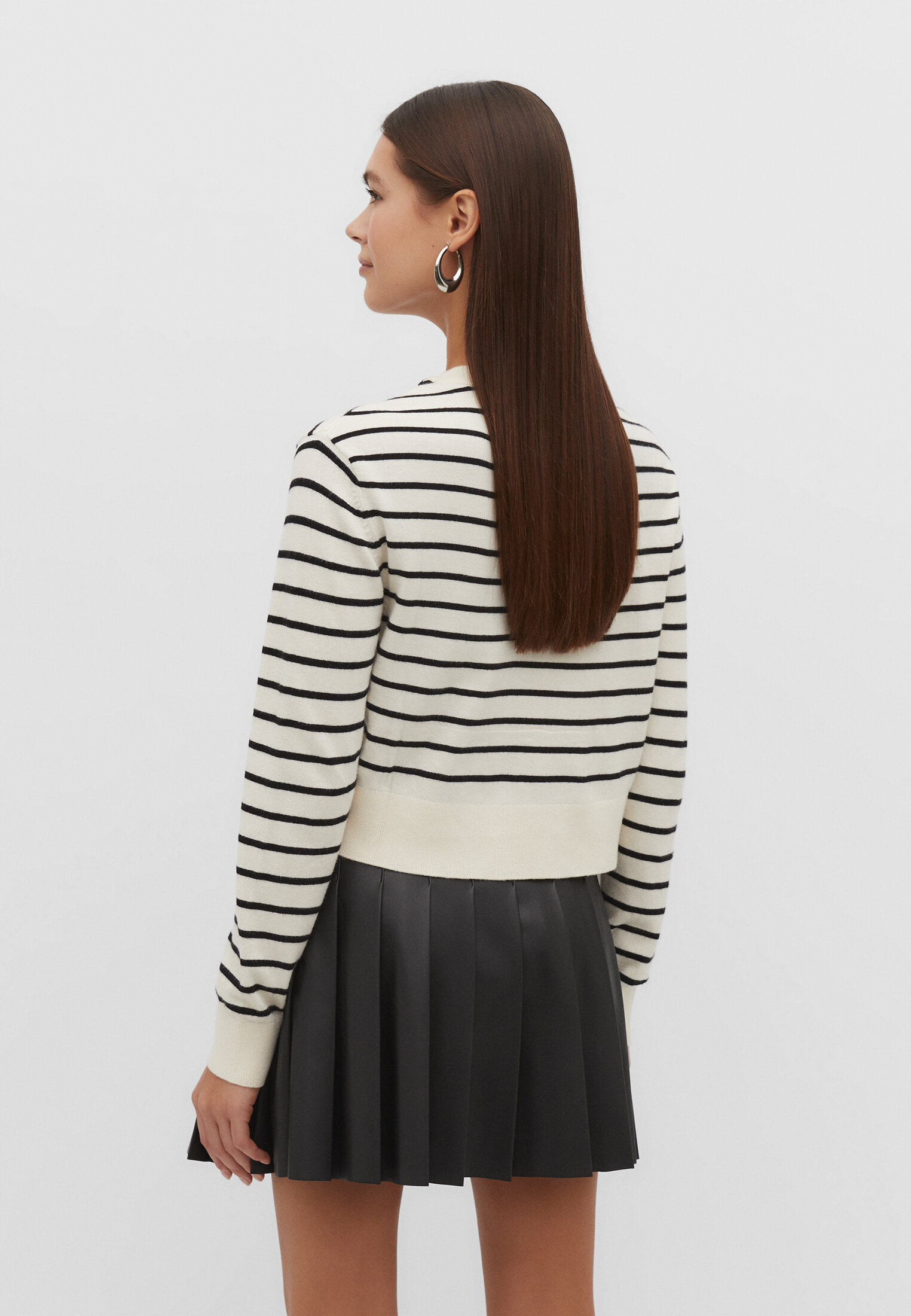 Striped 2025 cropped sweater