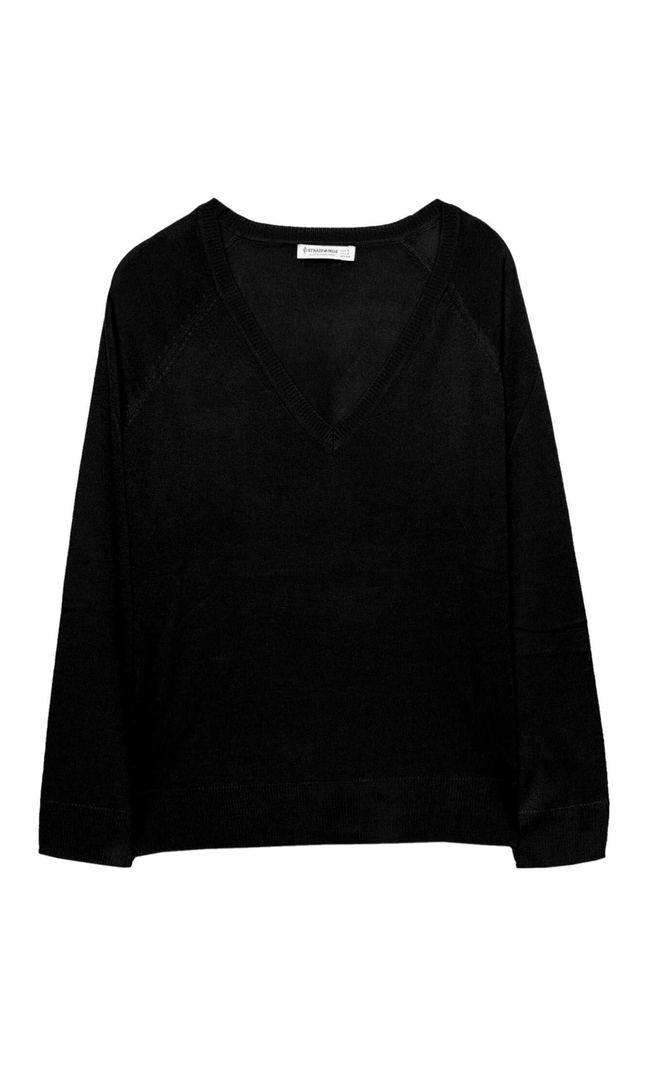 Stradivarius jersey negro new arrivals