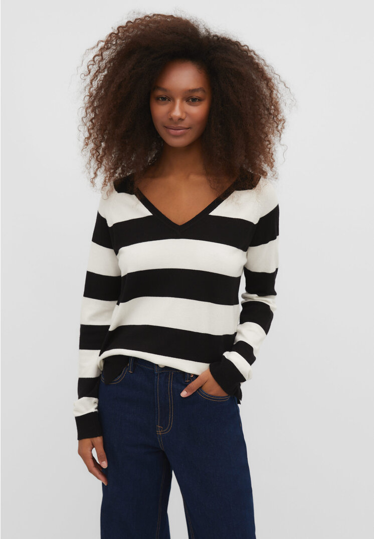 

Stradivarius Basic-Strickpullover Vanille XL