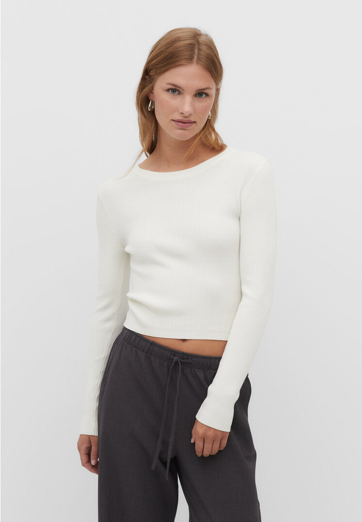 

Stradivarius Pullover mit Rundausschnitt Ecru XL