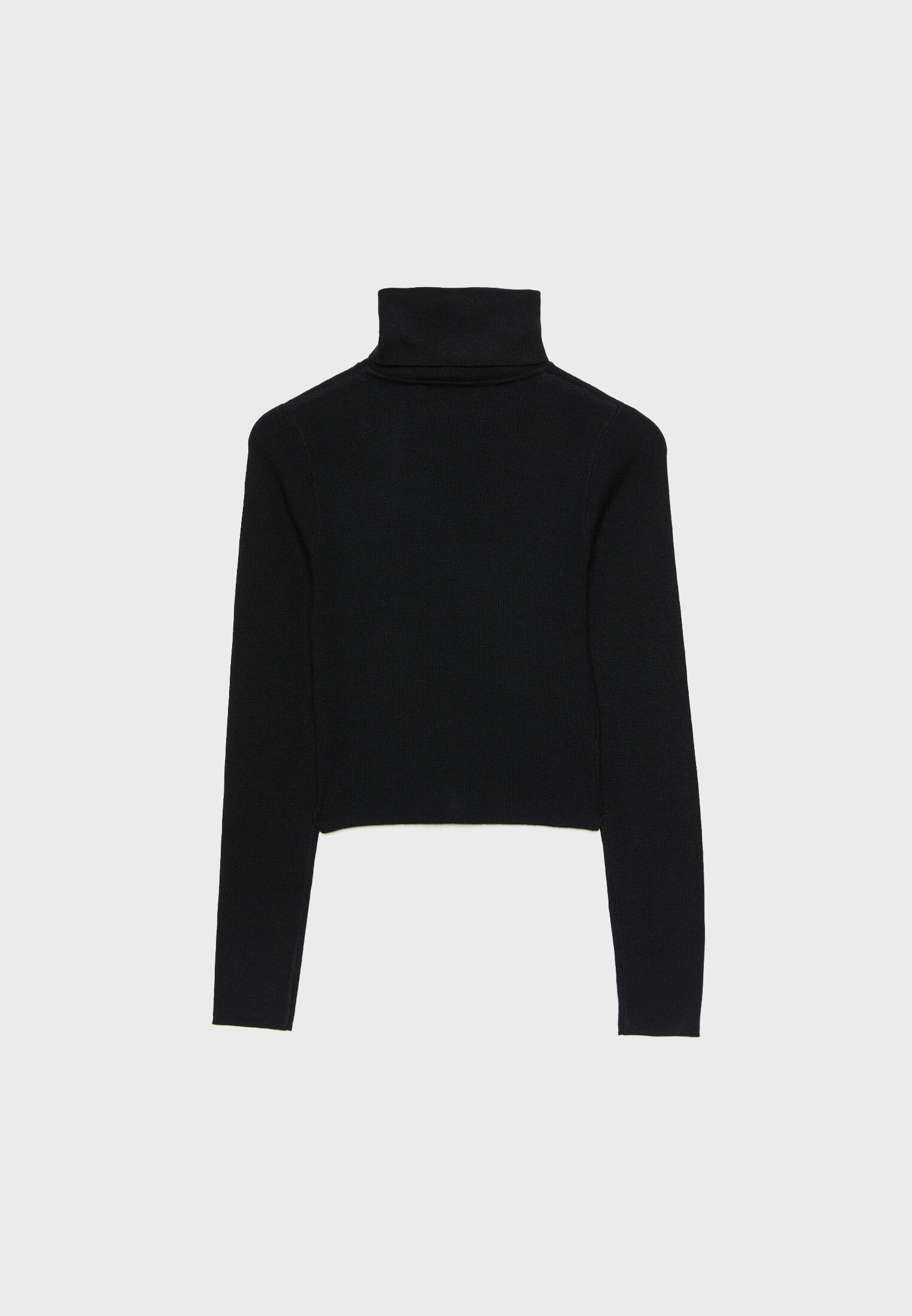 Cropped hot sale black turtleneck