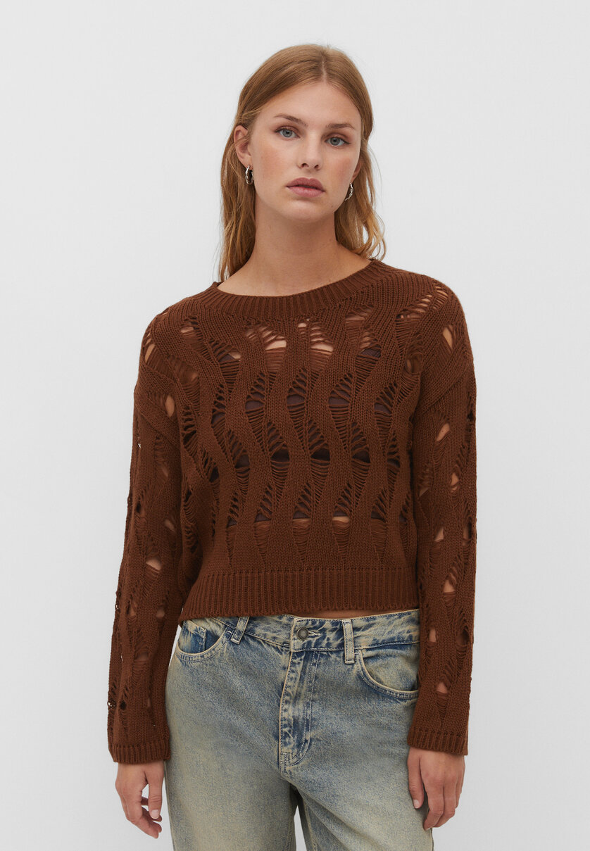 Džemper sa rupičastim bodom