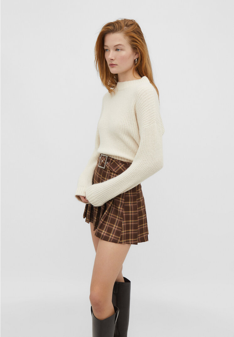 

Stradivarius Pullover mit Rundausschnitt Vanille XL