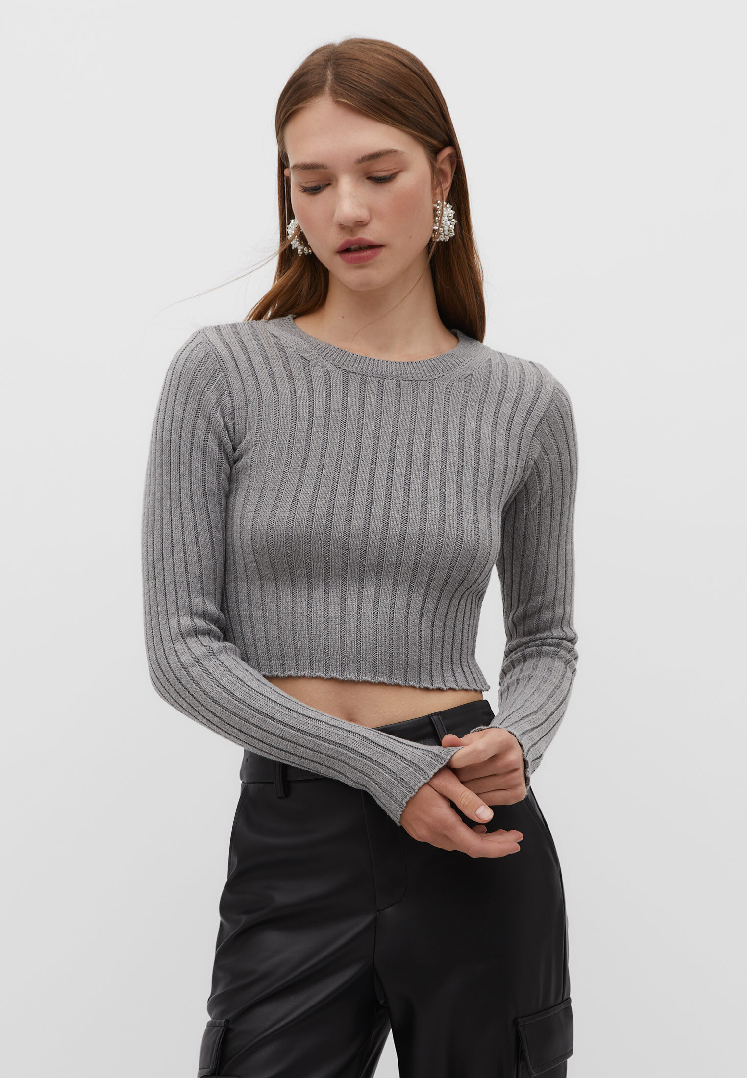 Open top back knitwear