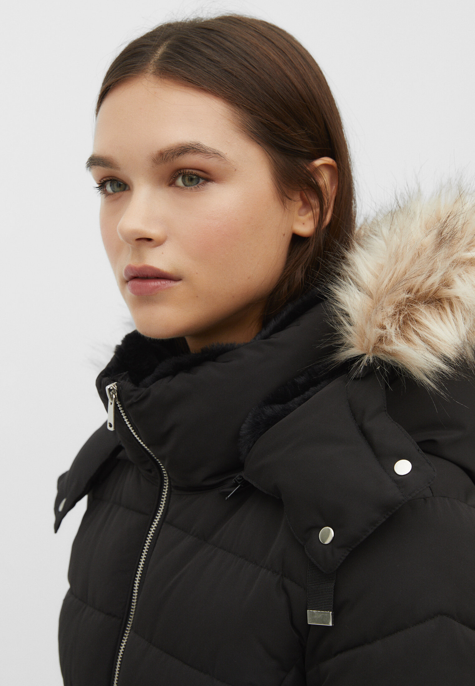 FANOSTUDIOS DETACHABLE HOOD DOWN JACKET-