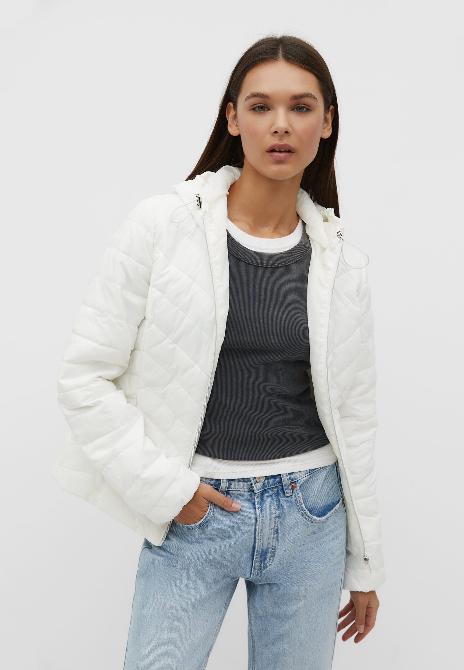 Blouson à capuche clearance femme