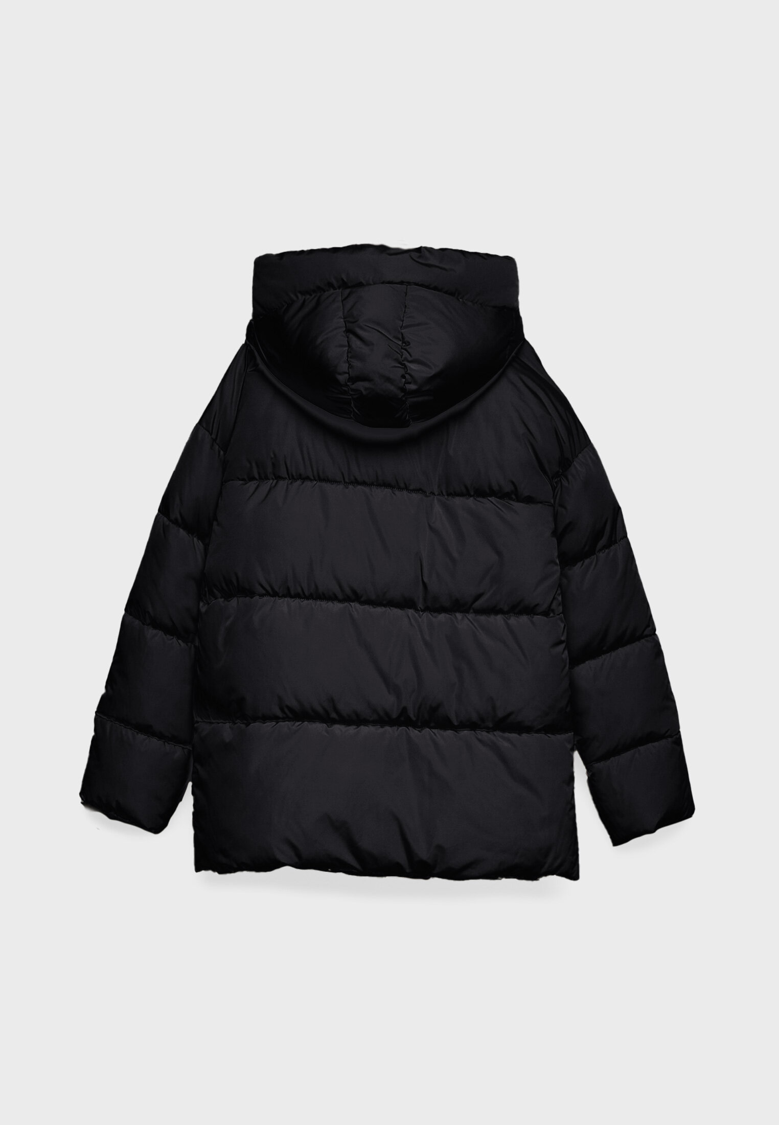 Oversized black outlet puffer jacket women's