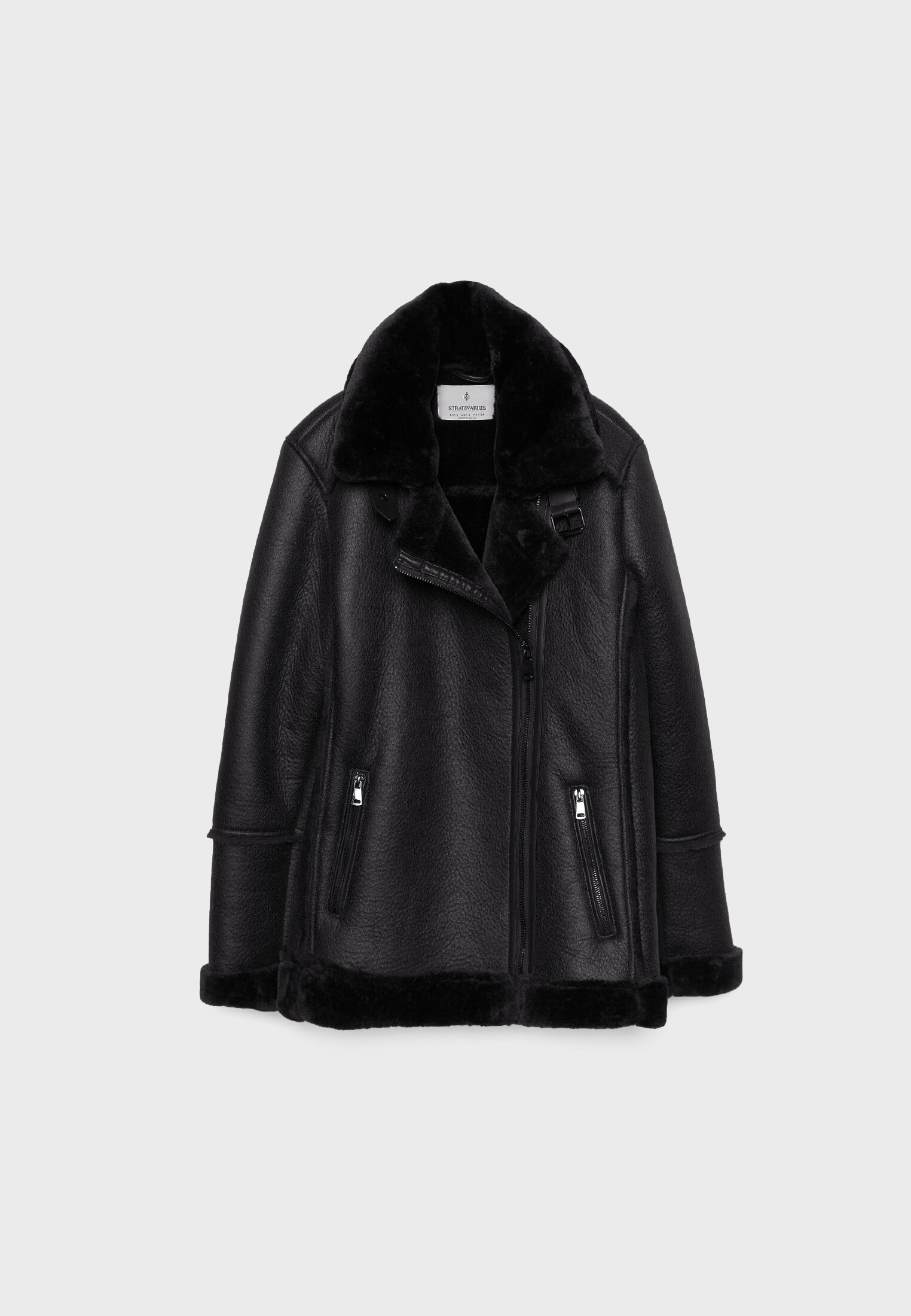 Stradivarius chaqueton negro sale