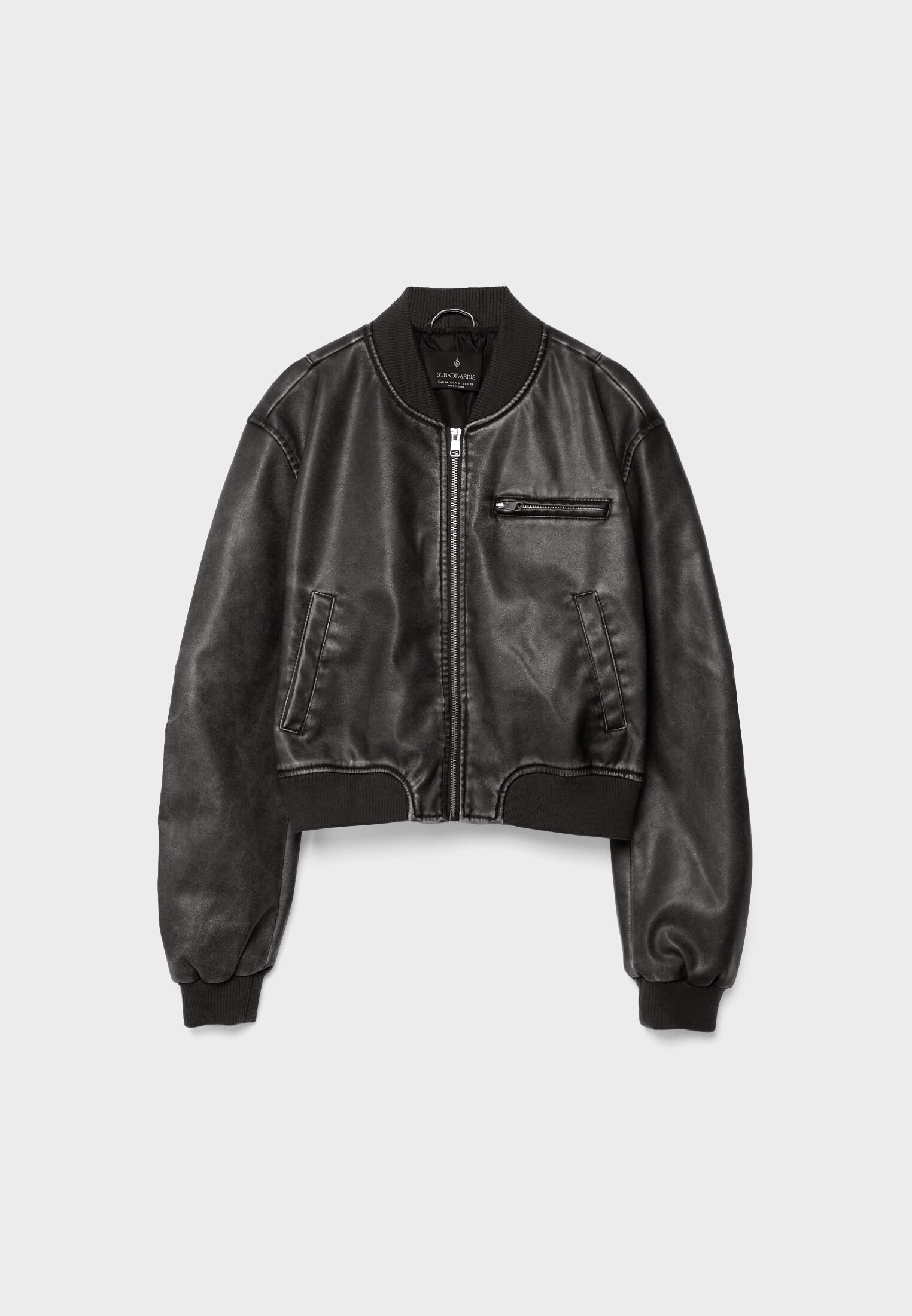 Faux leather bomber jacket - Women's fashion | Stradivarius United