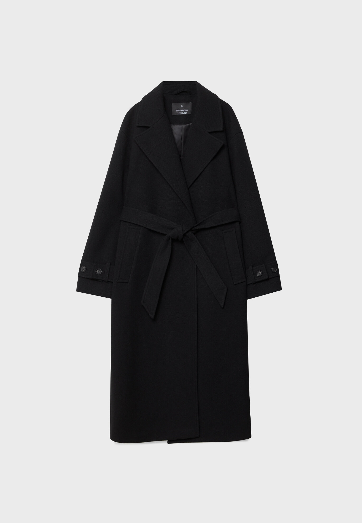 Manteau best sale noir stradivarius