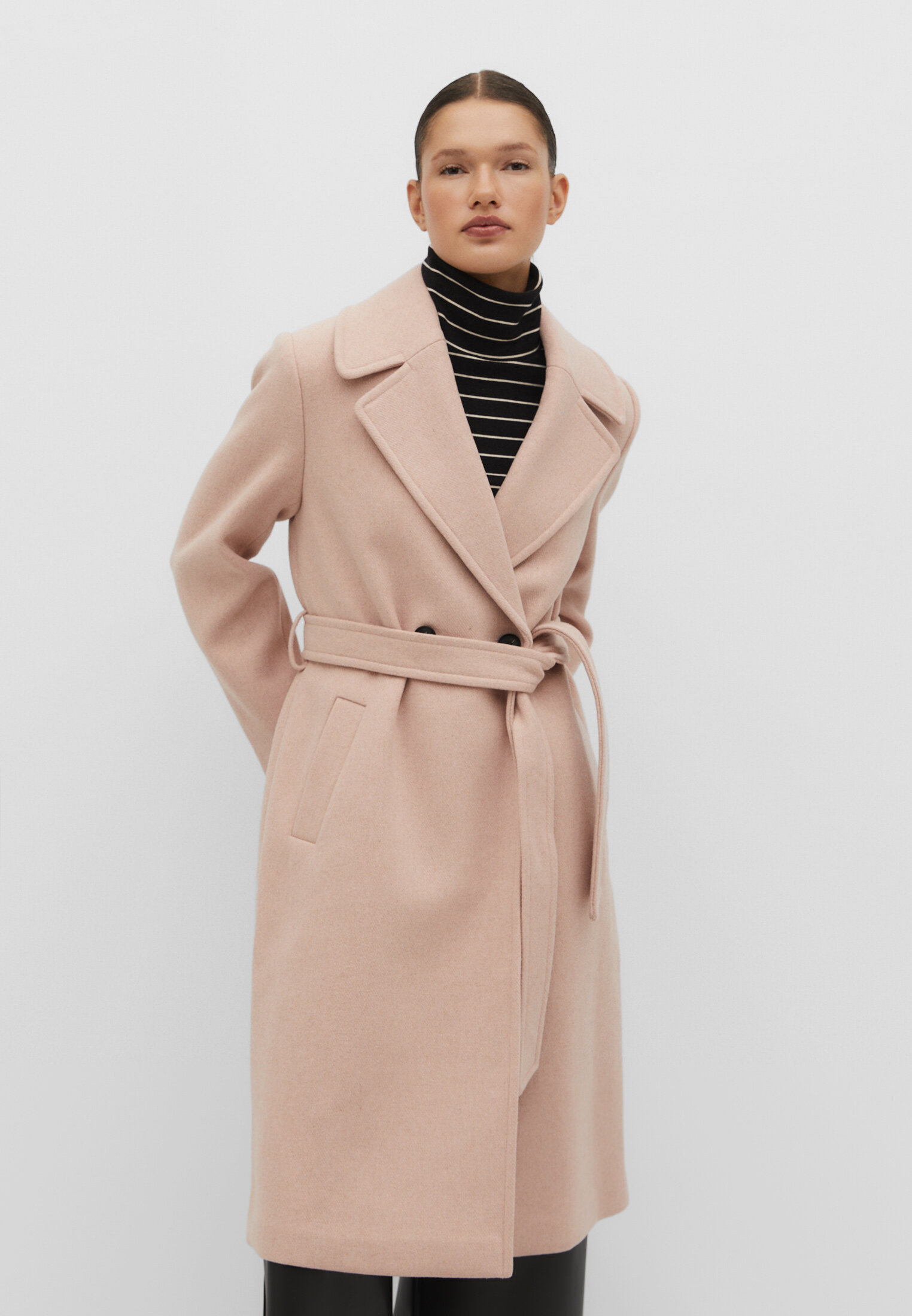 Only kappa onlgina wool cheap wrap coat