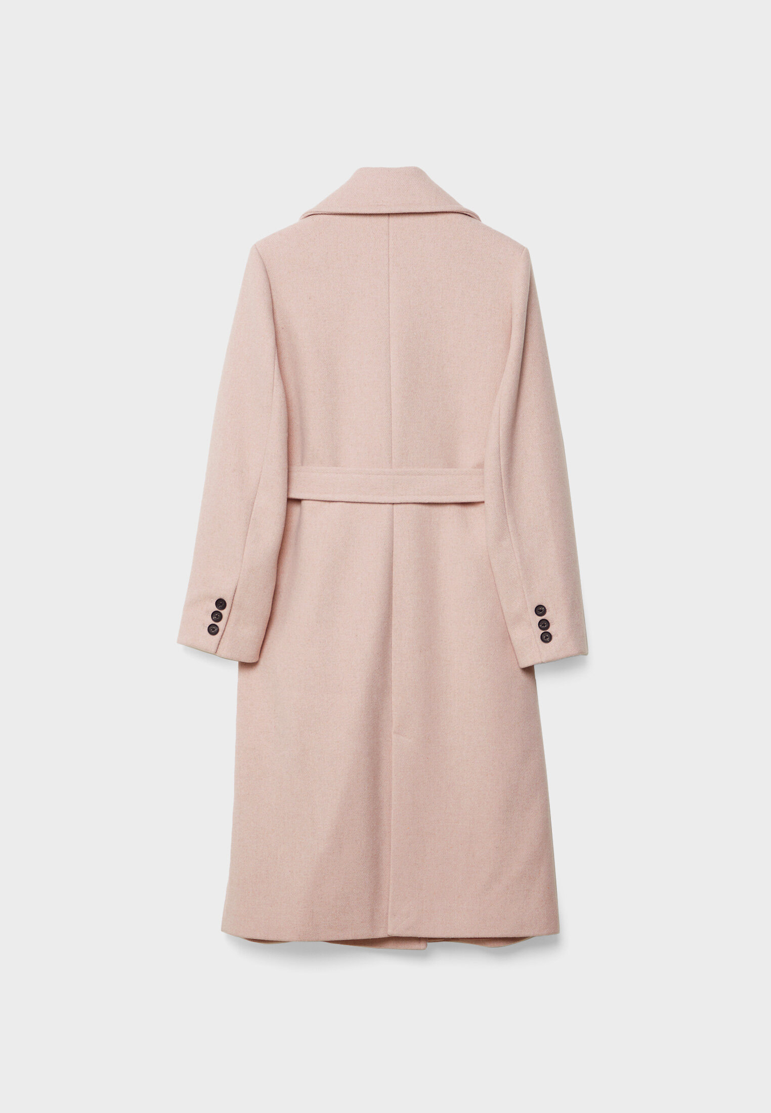 Stradivarius pink sale coat