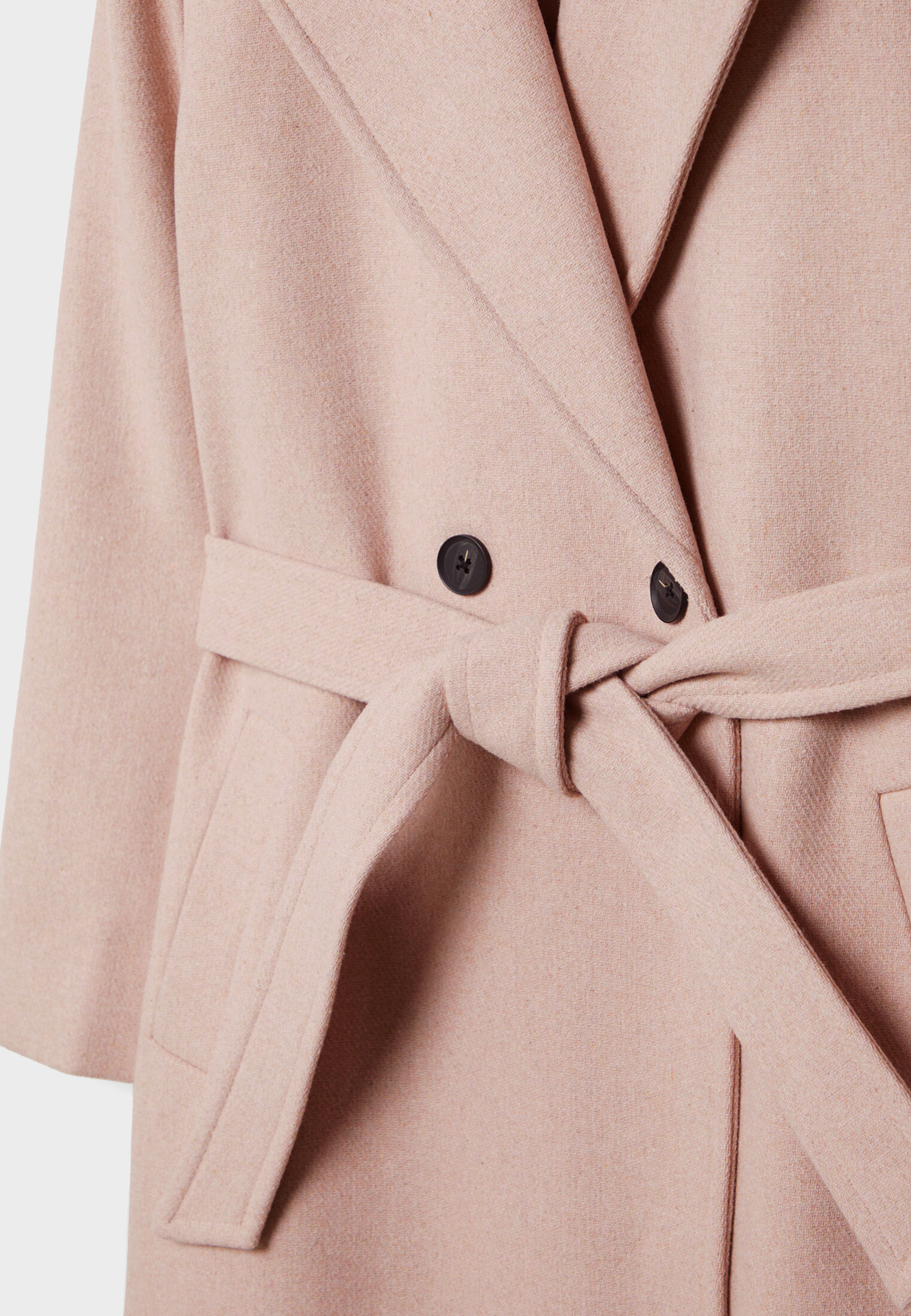 Pink felt outlet coat