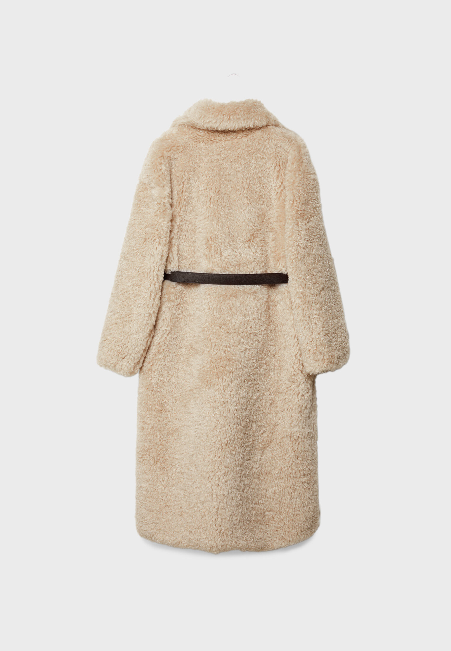 Topshop long outlet borg coat