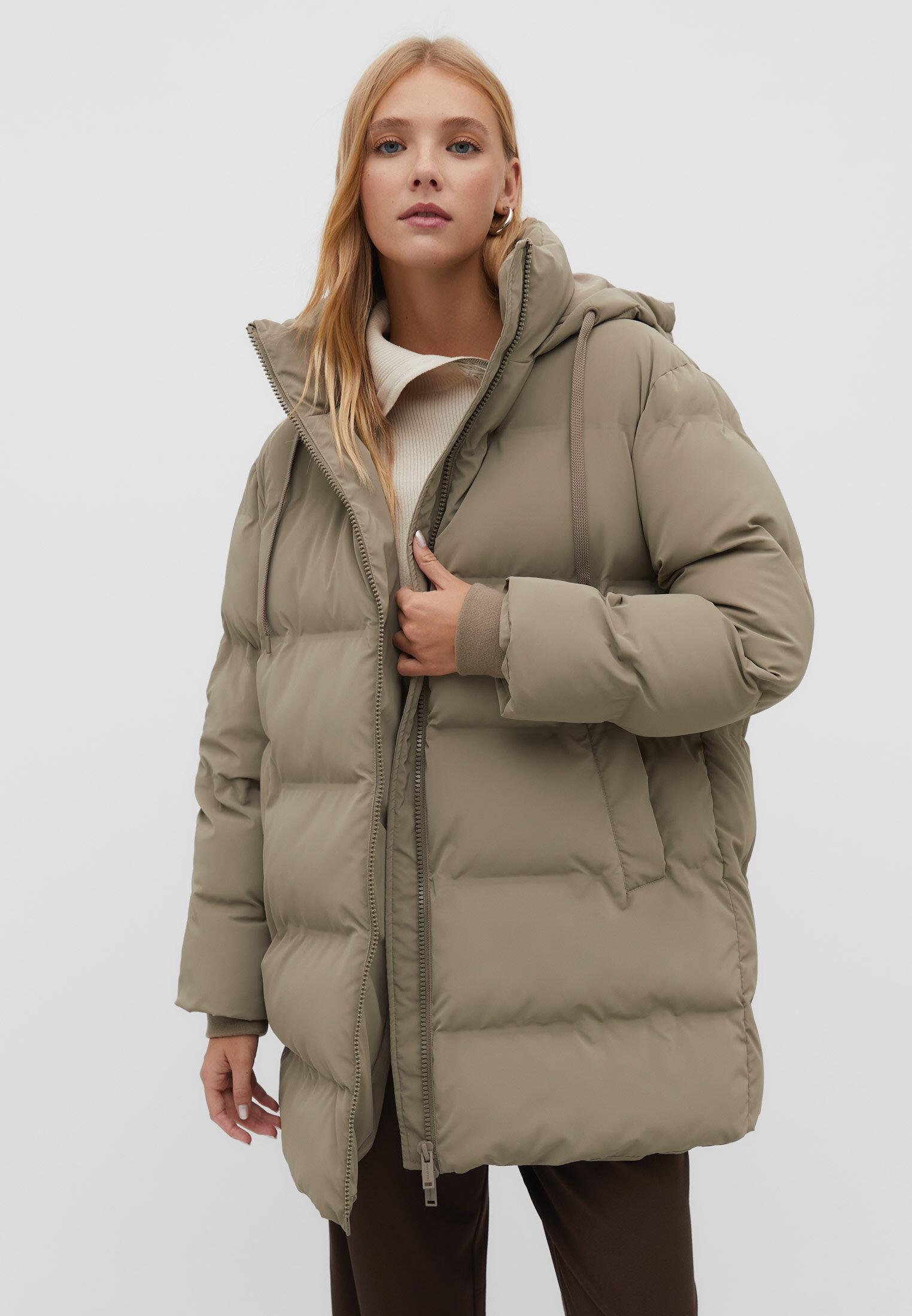 Padded fur coat clearance womens