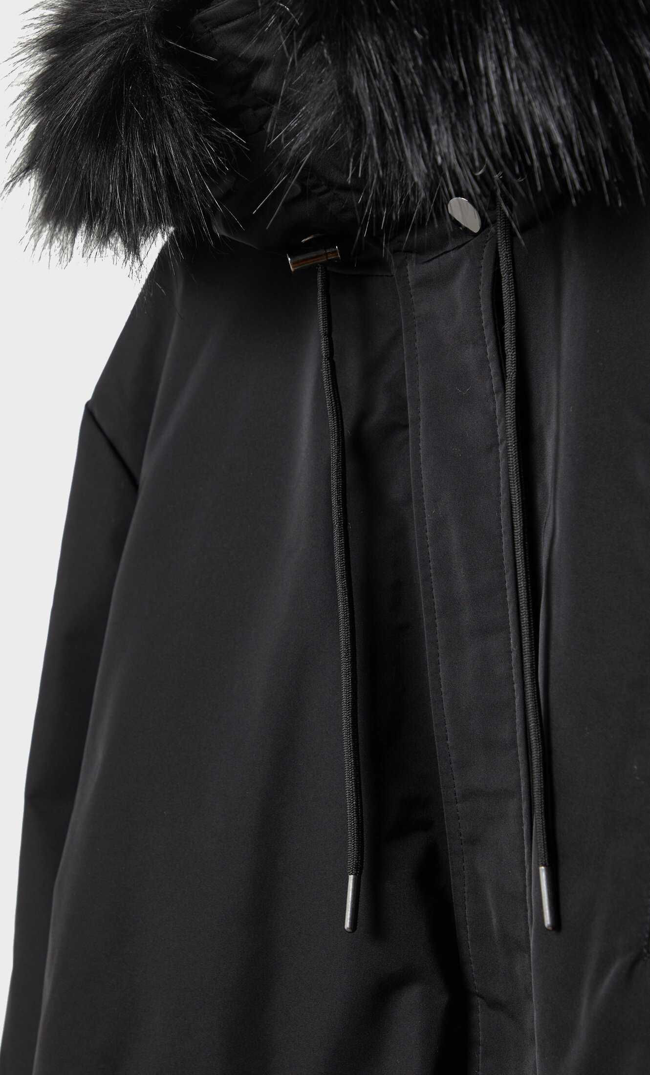 Stradivarius parka jacket deals with fur hood