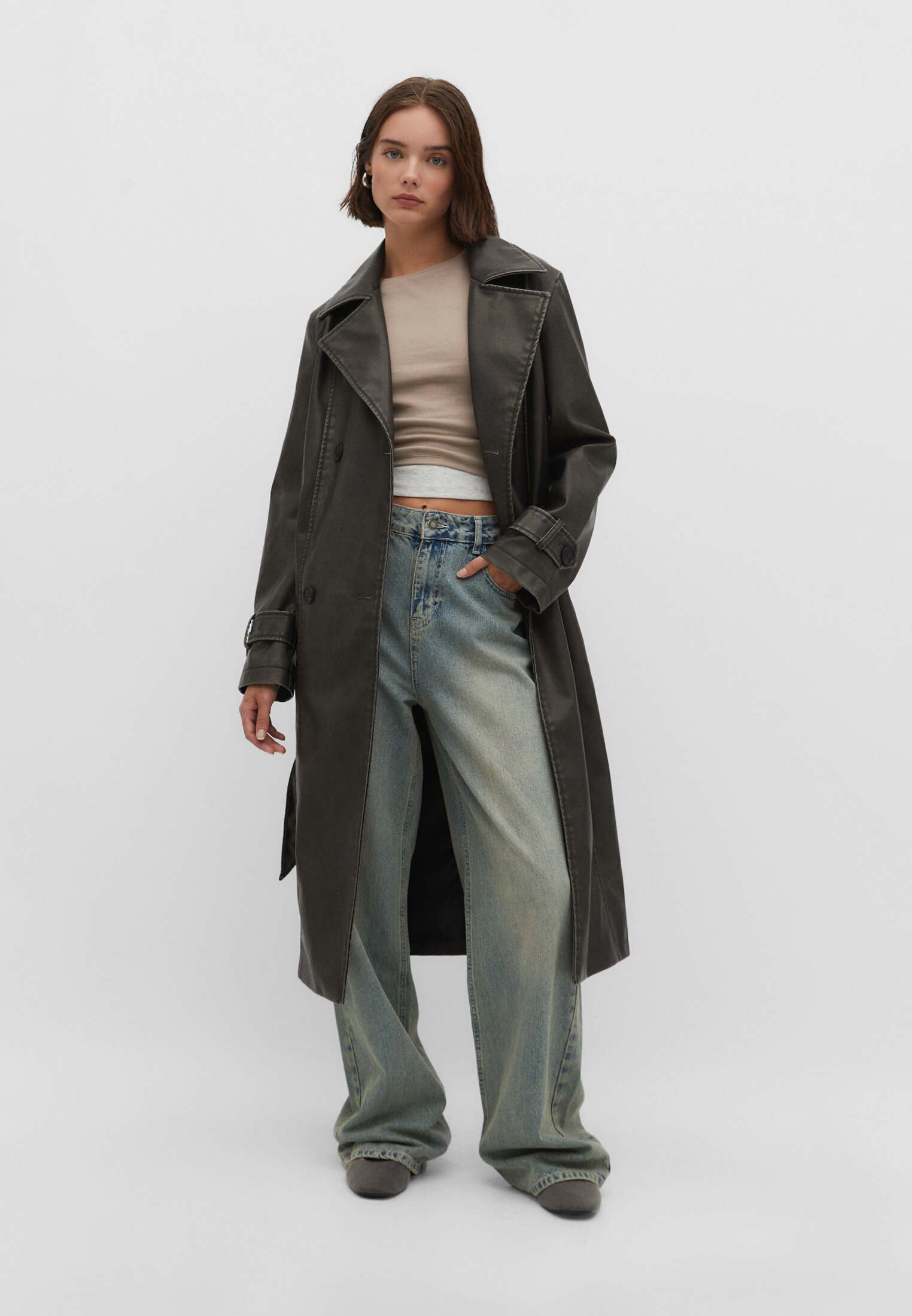 Trenchcoat stradivarius outlet