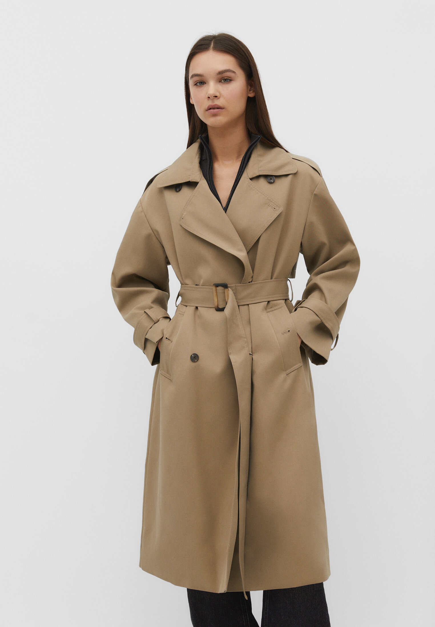 Long clearance flowing coat