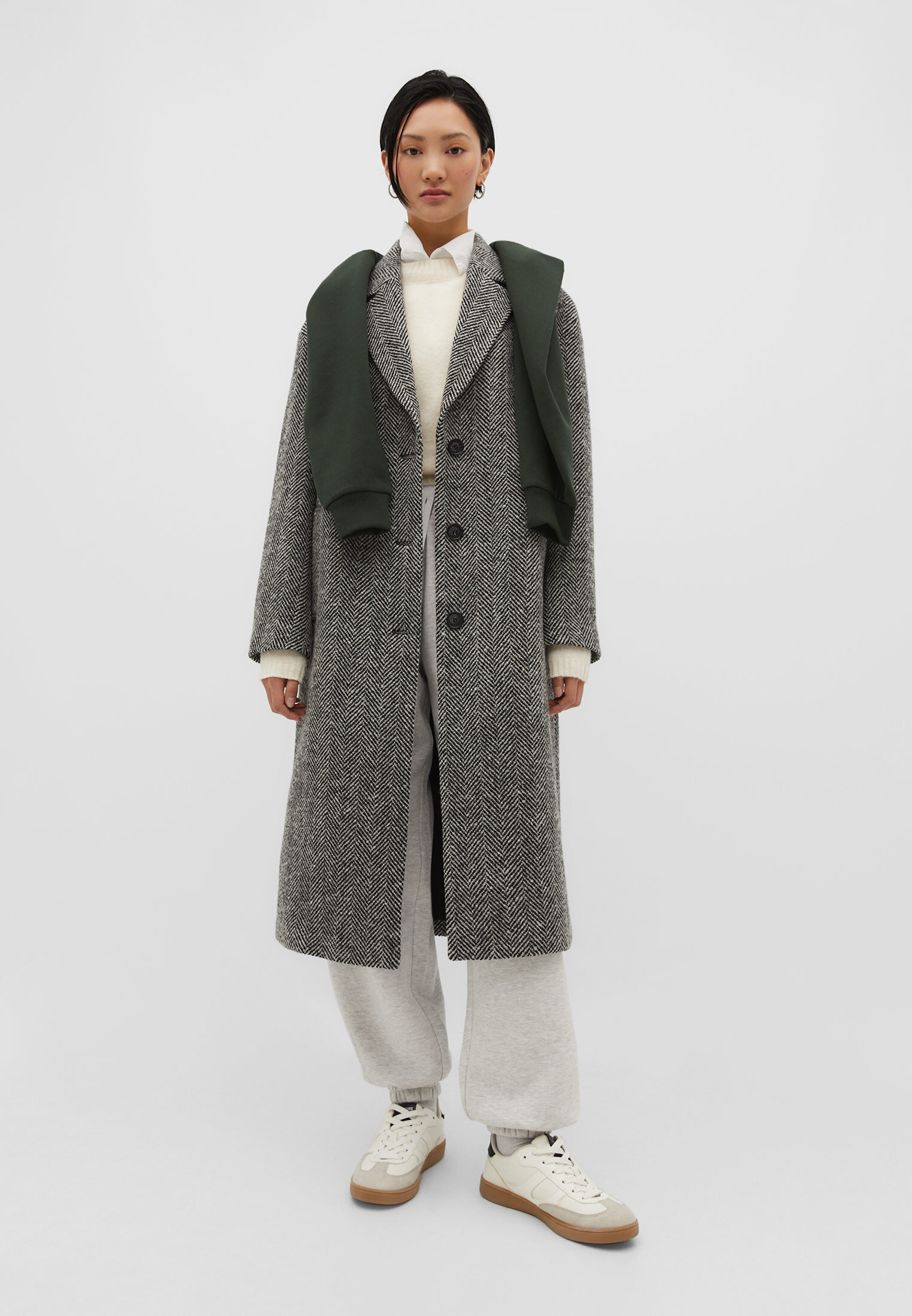 Women's herringbone outlet coat