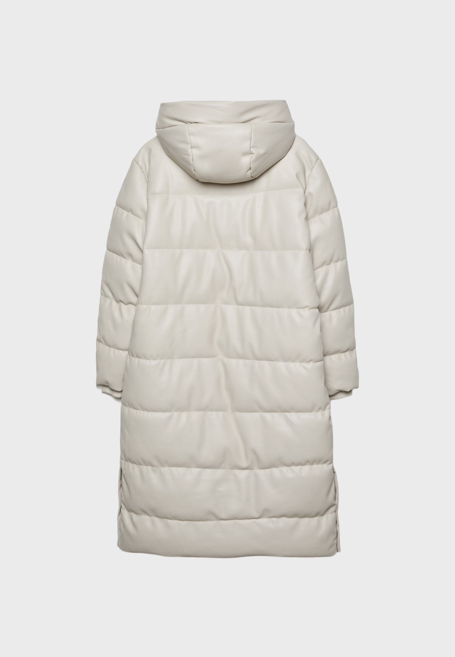 Long white padded discount coat