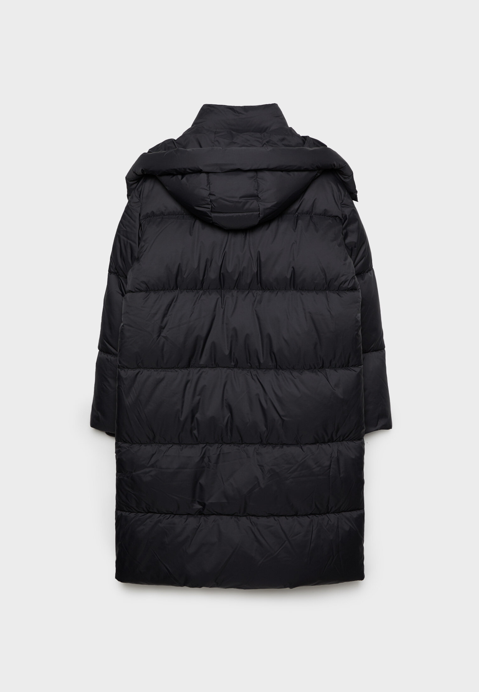 Thin long hot sale puffer jacket