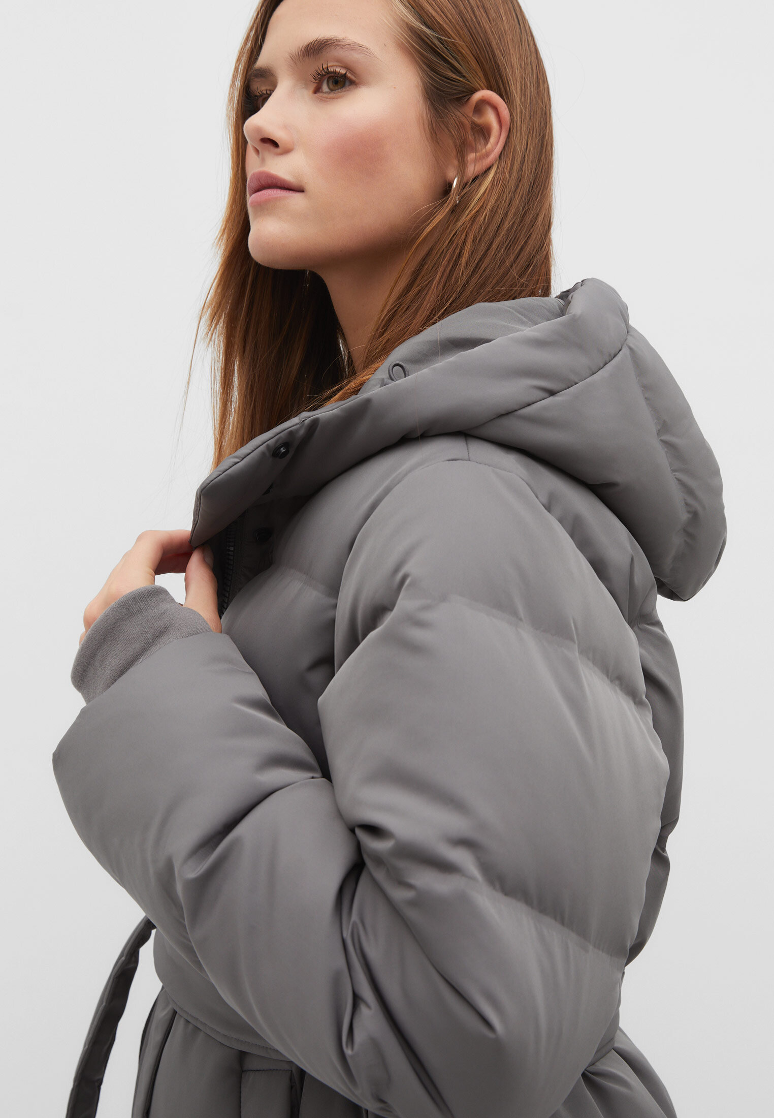 Grey down 2024 puffer jacket