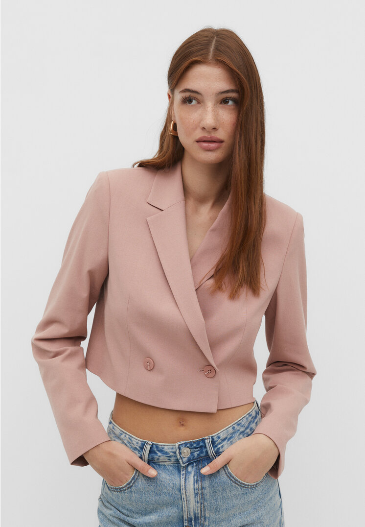

Stradivarius Cropped-Jackett Rosa Nude S