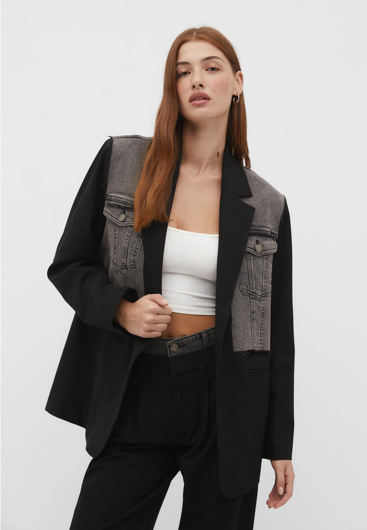 

Stradivarius Blazer im Reworked-Look Schwarz L
