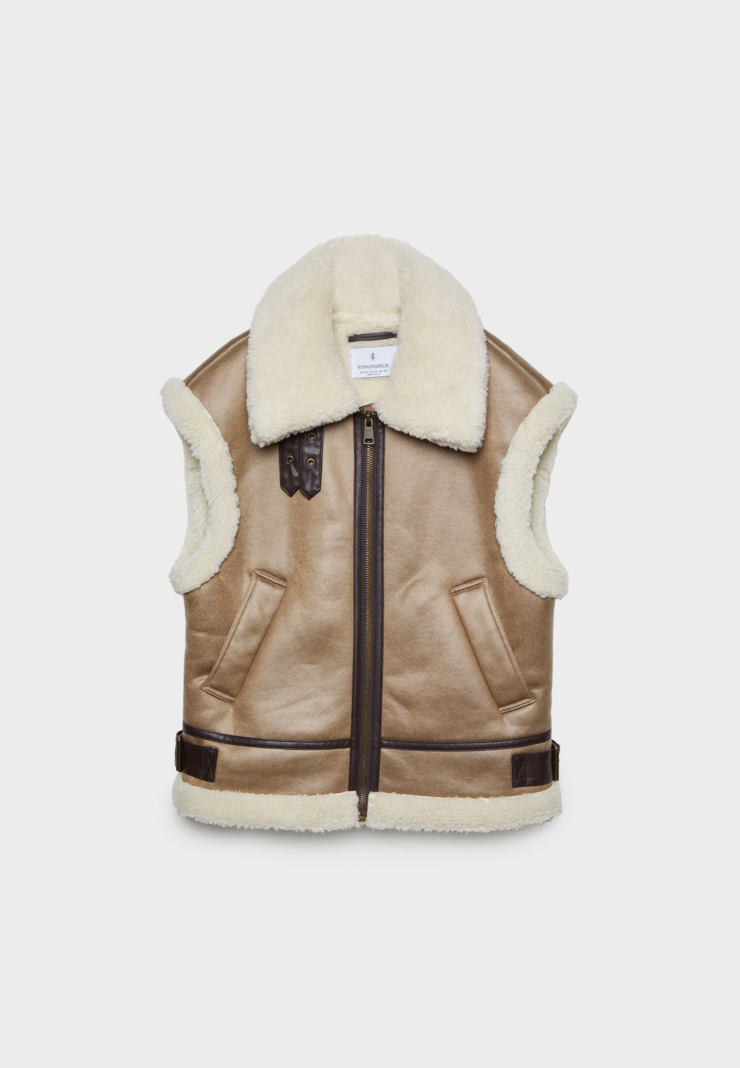 Gilet bleu online stradivarius