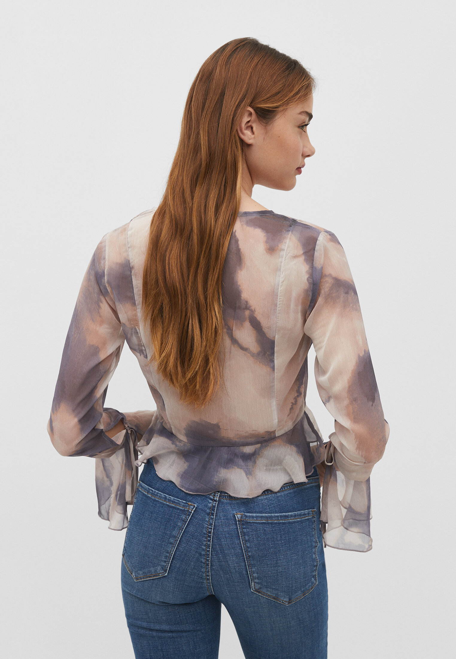 Pantalones tie dye discount stradivarius