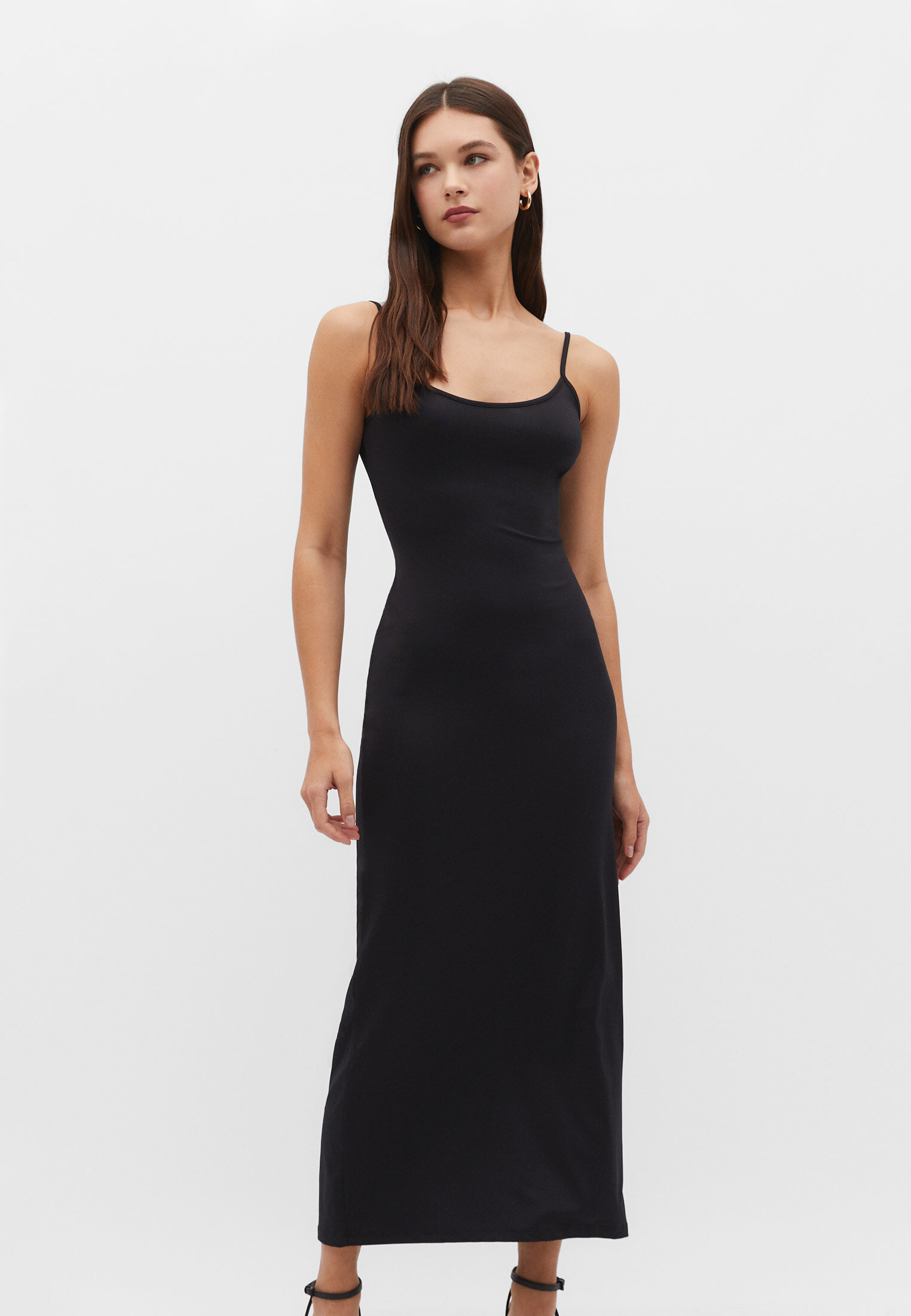 Stradivarius slip hot sale dress