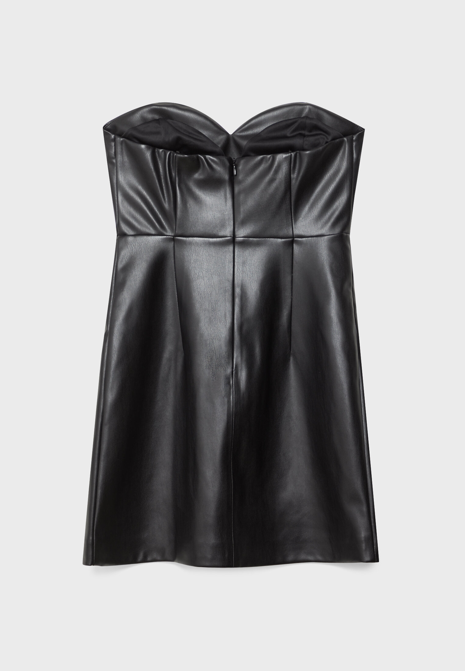 Robe en cuir discount stradivarius