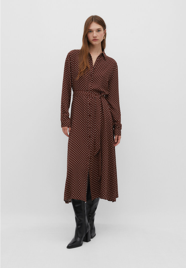 

Stradivarius Długa szmizjerka Brązowy XL