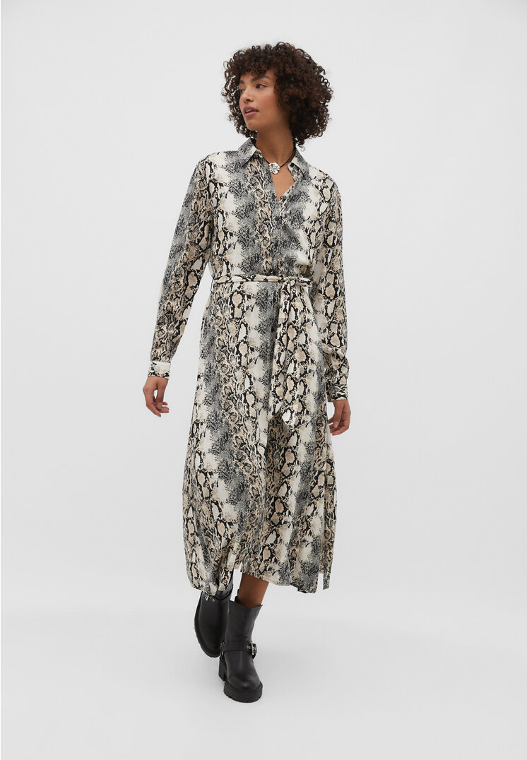 

Stradivarius Langes Hemdkleid Steingrau L