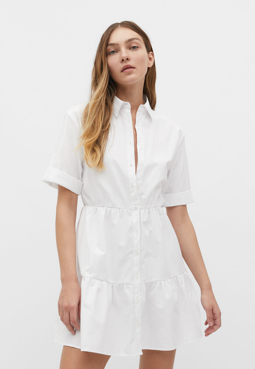 Vestido camisero corto