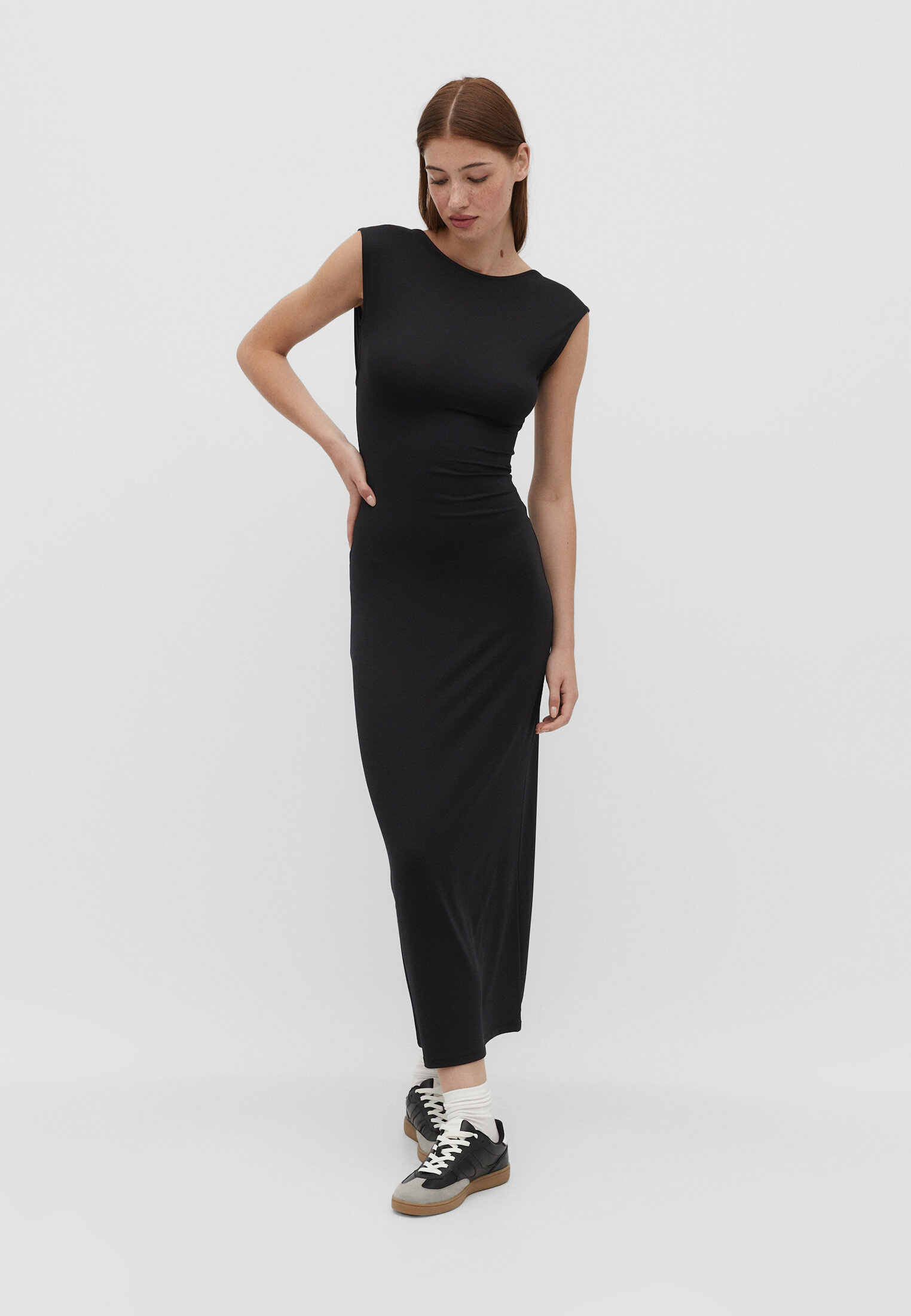 Open back sheath dress sale