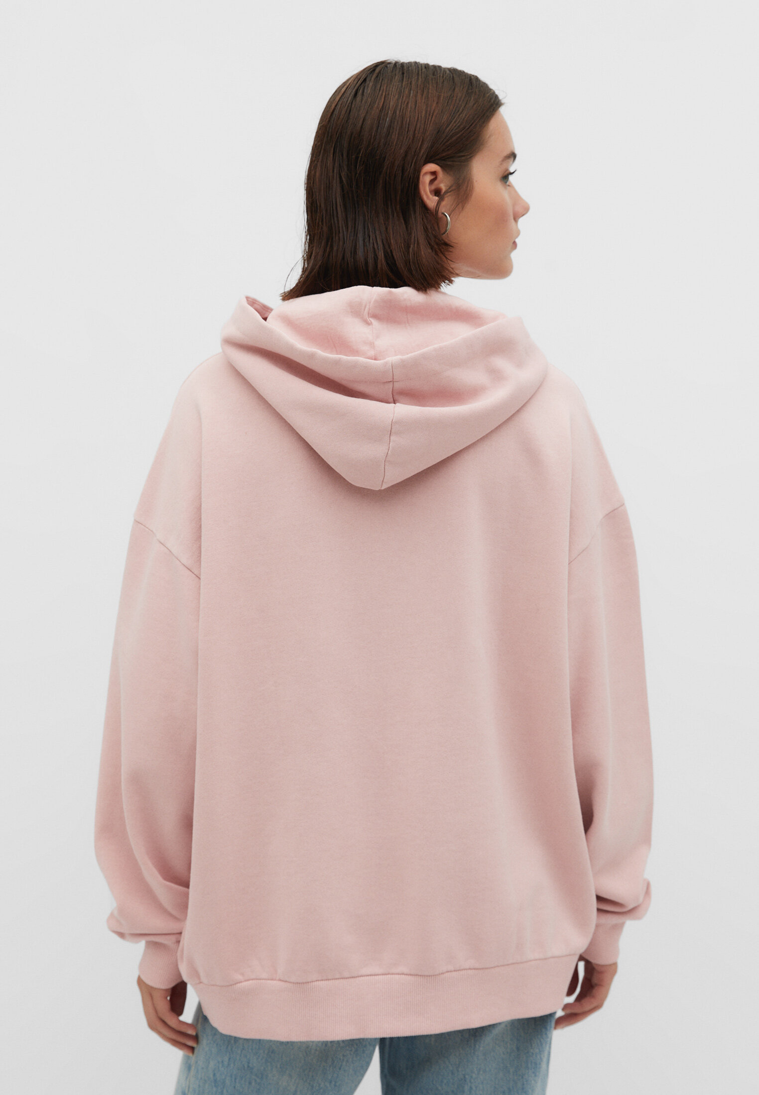 Faded pink outlet hoodie