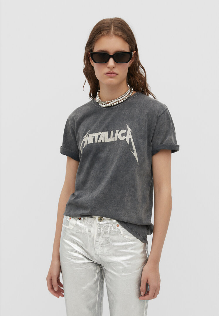 

Stradivarius Koszulka Metallica Ciemnoszary XL