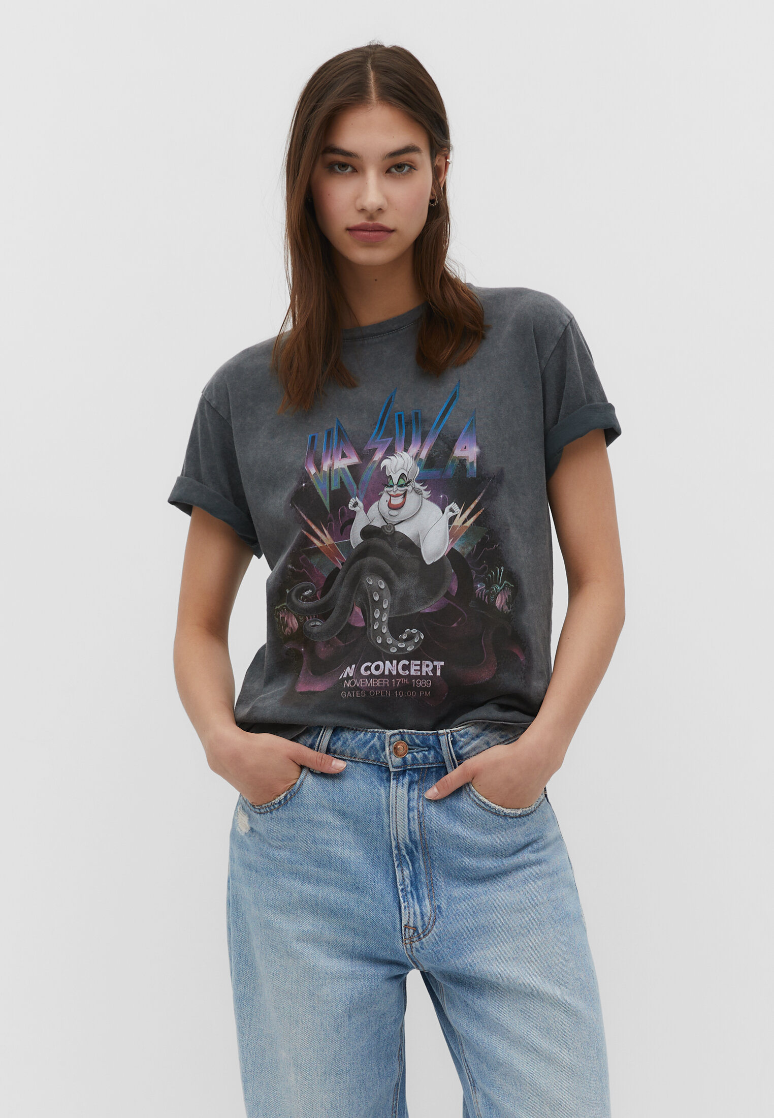 Disney Ursula Rock license T shirt Women s fashion